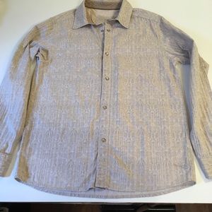 Prana men’s tan buttons down shirt
